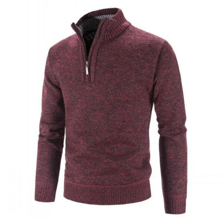 EDWARD MEN’S CLASSIC HALF-ZIP KNIT SWEATER