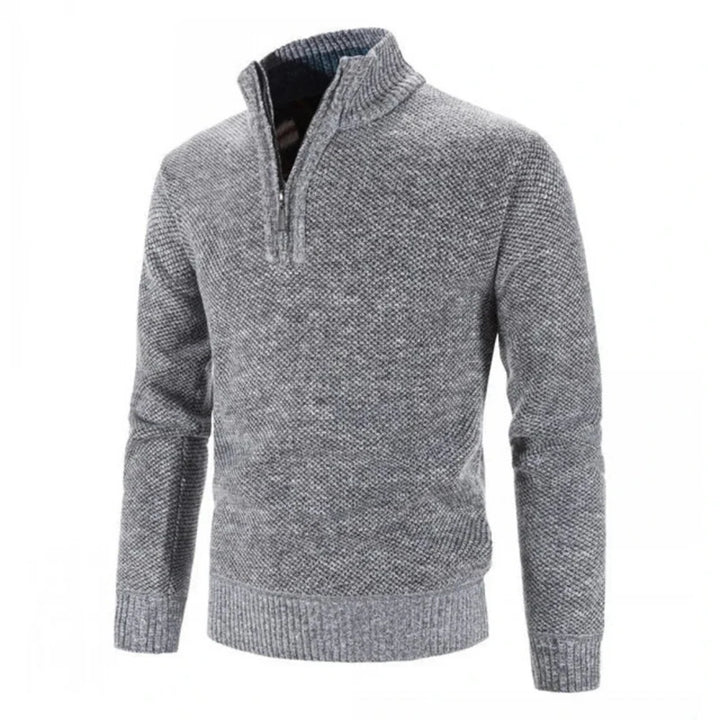 EDWARD MEN’S CLASSIC HALF-ZIP KNIT SWEATER