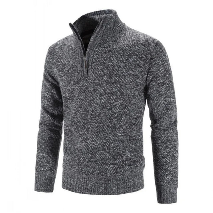 EDWARD MEN’S CLASSIC HALF-ZIP KNIT SWEATER