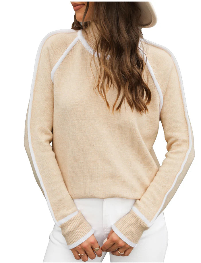 CHRISTINE ELEGANT RELAXED-FIT TURTLENECK SWEATER
