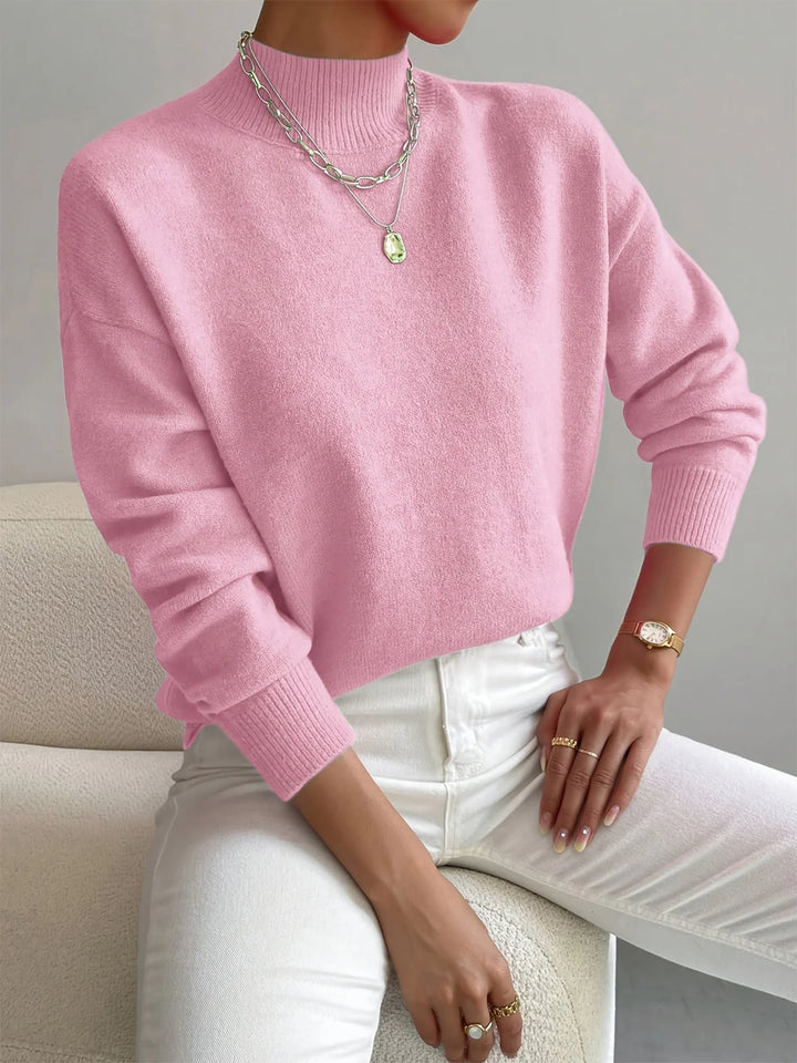 MARIA LUXURIOUS ELEGANT TURTLENECK SWEATER
