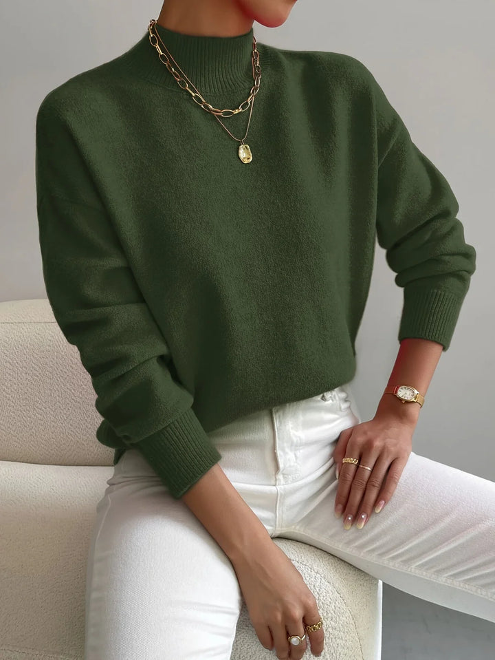 MARIA LUXURIOUS ELEGANT TURTLENECK SWEATER