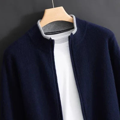 ETHAN LUXURY ZIP-UP CARDIGAN